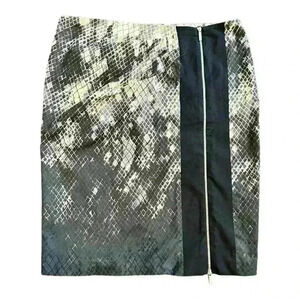 Karen Millen Snake Print Knee Length Straight Pencil Skirt Size 10